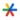Het icoontje van de Google Authenticator. Het ziet eruit drie gekruiste lijnen die samen een ster vormen in de Google kleuren blauw, geel, rood en groen.