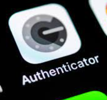 A screenshot of a phone screen showing the icon of the google authenticator app.