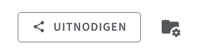 Een afbeelding van een knop op het platform met daarin de tekst Uitnodigen. Naast de knop staat een zwart icoontje van een mapje met in de rechteronderhoek een tandwiel.